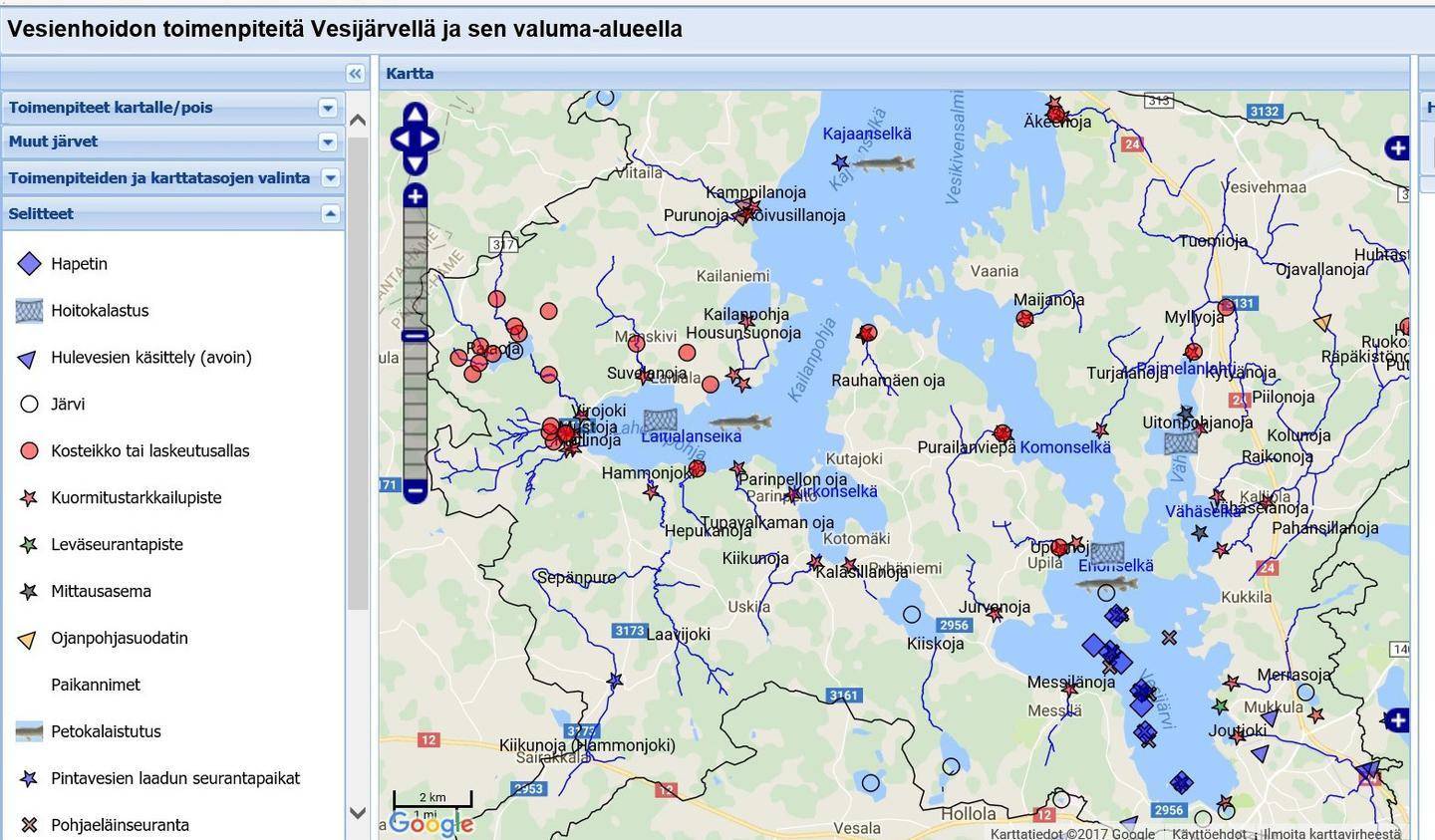 Karttapalvelu kokoaa yhteen Vesijärven hoitotoimet, järvessä nyt  poikkeuksellisen paljon taimenta | Päijät-Häme | Etelä-Suomen Sanomat